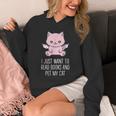 I Just Want To Read Books And Pet My Cat Pastel Goth Kawaii Men Women Kids Unisex Hoodie I Just Want To Read Books And Pet My Cat Pastel Goth Kawaii Men Women Kids Unisex Hoodie