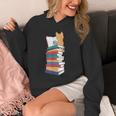 Kawaii Cat Books Tea Coffee Unisex Hoodie Kawaii Cat Books Tea Coffee Unisex Hoodie