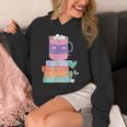 Kawaii Pastel Goth Cute Hot Chocolate Book Lover Anime Art Unisex Hoodie Kawaii Pastel Goth Cute Hot Chocolate Book Lover Anime Art Unisex Hoodie