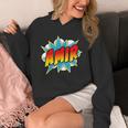 Kids Boys Amir Name Comic Book Superhero Unisex Hoodie Kids Boys Amir Name Comic Book Superhero Unisex Hoodie