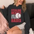 Kids Stealing Hearts Like I Steal Bases Cute Baseball Boys Unisex Hoodie