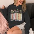 Labor And Delivery Nurse Book Wildflower Mother Baby Nursing Unisex Hoodie