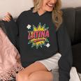 Latina Superhero Comic Book Bubble Unisex Hoodie Latina Superhero Comic Book Bubble Unisex Hoodie