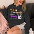Librarian Halloween Trick Or Treat Bat & Books Unisex Hoodie