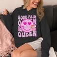 Library Book Fair Queen Vibe Groovy Tie Dye School Reading Unisex Hoodie Library Book Fair Queen Vibe Groovy Tie Dye School Reading Unisex Hoodie