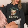 Life Is Better After A Few Pages Book Lover Reading Quote Unisex Hoodie