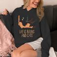 Life Is Books And Cats Book Lover Cat Mom Bookworm Cat Dad Unisex Hoodie Life Is Books And Cats Book Lover Cat Mom Bookworm Cat Dad Unisex Hoodie