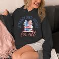 Literacy And Justice For All Book Coquette Bookworm 4th July Unisex Hoodie Literacy And Justice For All Book Coquette Bookworm 4th July Unisex Hoodie