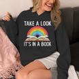 Take A Look Its In A Book Rainbow Reading Bookworm Book Unisex Hoodie