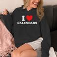Love Calendars Year Date Book Month Picture Collector Unisex Hoodie
