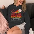 Love Is Our Home Run Baseball Valentine Couple Unisex Hoodie Love Is Our Home Run Baseball Valentine Couple Unisex Hoodie