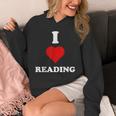 I Love Reading Books Reading Unisex Hoodie