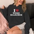 I Love Word Searches Puzzle Book Lover Unisex Hoodie