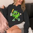 Lucky Shamrock Playing Baseball St Patrick's Kids Boys Unisex Hoodie Lucky Shamrock Playing Baseball St Patrick's Kids Boys Unisex Hoodie