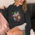 Magic Spell Book Open Rainbow Runes Fantasy Arcane Unisex Hoodie