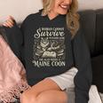 Maine Coon Mom Book Lover Reading Cat Bookworm Unisex Hoodie