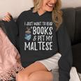 Maltese Avid Book Reader Dog Mom For Men Women Unisex Hoodie