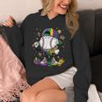 Mardi Gras Ice Cream Drip Baseball Carnival Party Mask Boys Unisex Hoodie