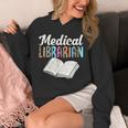 Medical Librarian Leopard Print Library Book Graphic Unisex Hoodie Medical Librarian Leopard Print Library Book Graphic Unisex Hoodie