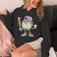Melted Ice-Cream Baseball Mascot Pastel Pop Unisex Hoodie Melted Ice-Cream Baseball Mascot Pastel Pop Unisex Hoodie