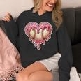 Melting Baseball Drip Heart Softball Player Lover Ice Cream Unisex Hoodie Melting Baseball Drip Heart Softball Player Lover Ice Cream Unisex Hoodie