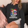 Merry Bookmas Christmas Bookworm Xmas Book Lover Reading Unisex Hoodie Merry Bookmas Christmas Bookworm Xmas Book Lover Reading Unisex Hoodie