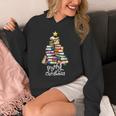 Merry Christmas Tree Love Reading Books Librarian Nerd Unisex Hoodie Merry Christmas Tree Love Reading Books Librarian Nerd Unisex Hoodie