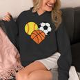 Mom Sports Heart Soccer Basketball Baseball Softball Unisex Hoodie Mom Sports Heart Soccer Basketball Baseball Softball Unisex Hoodie