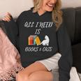 I Need Is Book & Cats Books Pet Lover Unisex Hoodie