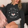 All I Need Are Books And Cats Introvert Unisex Hoodie
