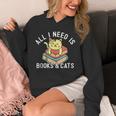 All I Need Is Books And Cats Mom Who Loves Reading Cat Lover Unisex Hoodie