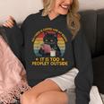 All I Need Is Coffee And My Books It Is Too Peopley Outside Unisex Hoodie