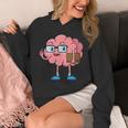 Nerd Brain With Book And Glasses Unisex Hoodie Nerd Brain With Book And Glasses Unisex Hoodie