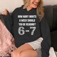How Many Nights A Week Reading 6-7 67 Teacher Student Books Unisex Hoodie How Many Nights A Week Reading 6-7 67 Teacher Student Books Unisex Hoodie