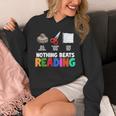 Nothing Beats Reading Rock Paper Scissors For Book Lover Unisex Hoodie