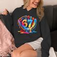 Number 67 Baseball Glove Ice Cream Drip Six Seven Meme Unisex Hoodie Number 67 Baseball Glove Ice Cream Drip Six Seven Meme Unisex Hoodie