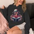 Octopus Reading Book Kraken Bookworm Unisex Hoodie