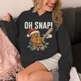 Oh Snap Gingerbreadman Christmas Baseball Humor Unisex Hoodie Oh Snap Gingerbreadman Christmas Baseball Humor Unisex Hoodie