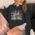 Open Book With Wildflowers Blooming Around Pages Unisex Hoodie Open Book With Wildflowers Blooming Around Pages Unisex Hoodie
