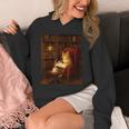 Orange Cat Book Lovers Cozy Bookish Librarian Unisex Hoodie Orange Cat Book Lovers Cozy Bookish Librarian Unisex Hoodie