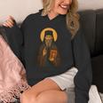 Orthodox Icon Of Seraphim Rose Holding The Holy Book Unisex Hoodie