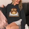 Owl Book Literature Book Reading Unisex Hoodie