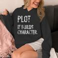 Plot It Builds Character Book English Teacher Reading Unisex Hoodie