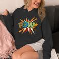 POW Colorful Comic Book Pop Art Fun Superhero Unisex Hoodie POW Colorful Comic Book Pop Art Fun Superhero Unisex Hoodie