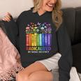 Radicalized By Basic Decency Books Rainbow LGBT Floral Women Unisex Hoodie Radicalized By Basic Decency Books Rainbow LGBT Floral Women Unisex Hoodie