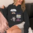 Rain Drops Rainy Days Umbrella Good Books Cute Cat Cuddles For Men Women Unisex Hoodie