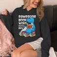 Rawrsome Bookworm Dinosaur T-Rex Book Reading Boys Unisex Hoodie