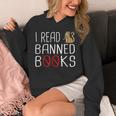 I Read Banned Books Cat Reading A Books Men Women Unisex Hoodie