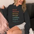 Read Banned Books Drink Coffee Fight Bigots Avid Reader Read Unisex Hoodie