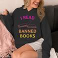 I Read Banned Books Pink-Yellow Literature Activist Unisex Hoodie